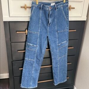 Straight Leg Women’s Jeans in Medium Blue